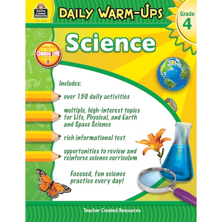 Teacher Created Resources Daily Warm-Ups Science Book, Grade 4 3969